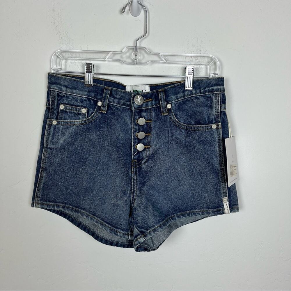 One Teaspoon Button Fly Jean Shorts